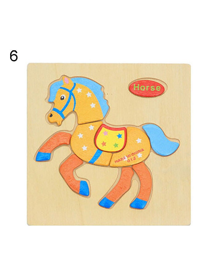 Animal Themed Wooden Pegged Puzzle