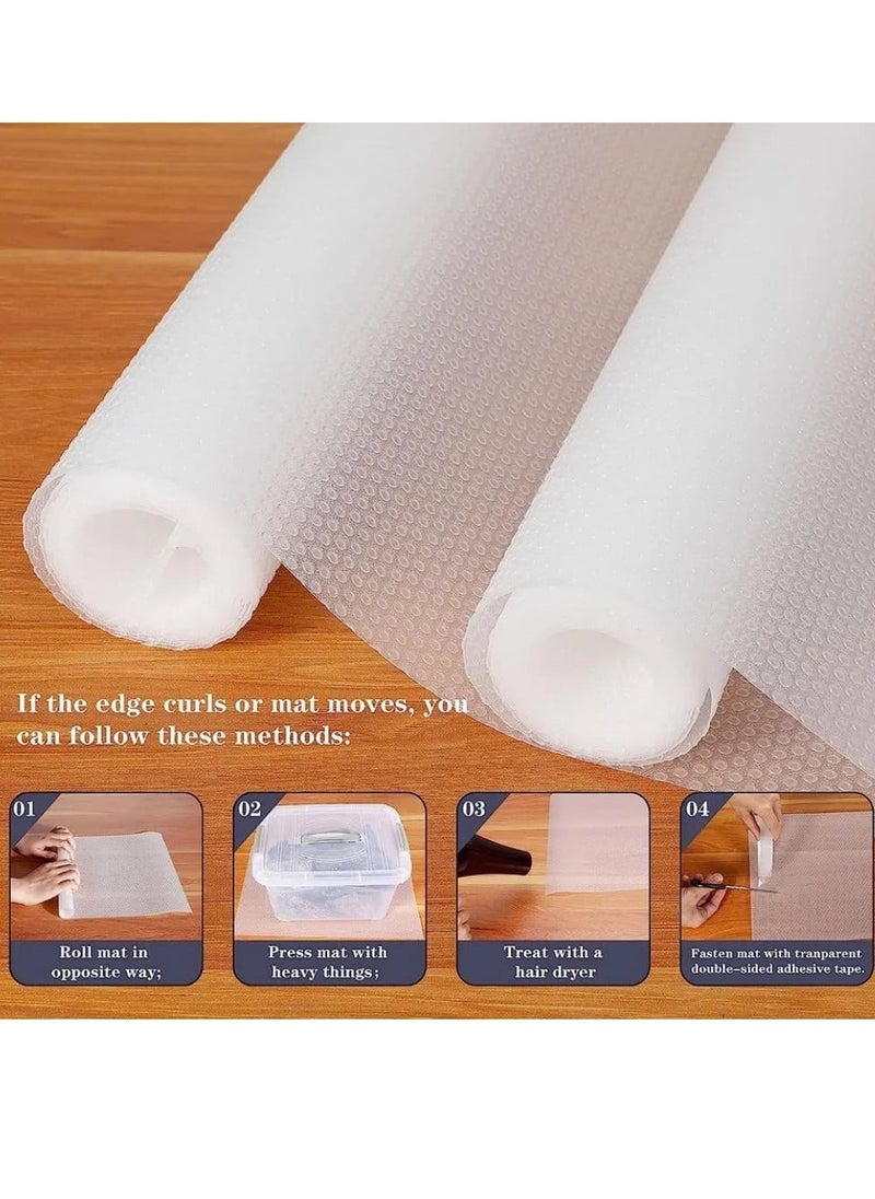 Generic - Washable silicone mat roll for kitchen shelves and drawers, cupboards and desks, made of high-quality material (size 5m*47cm) - Image 1