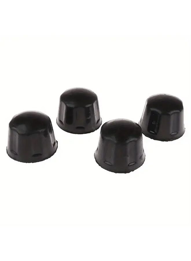 4Pcs Black Waterproof Rubber Dust Protector Covers for ATV Go Kart Quad Bike Motorcycle Engines - Image 3
