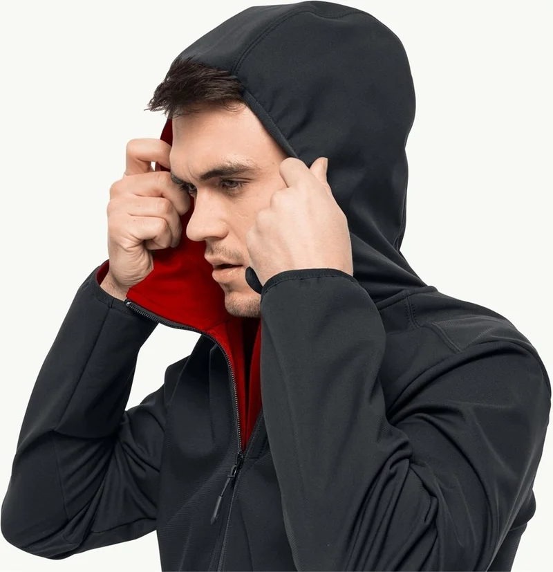 Jack Wolfskin Bornberg Hoody Dark Smoked Men's Softshell 1307471-6350