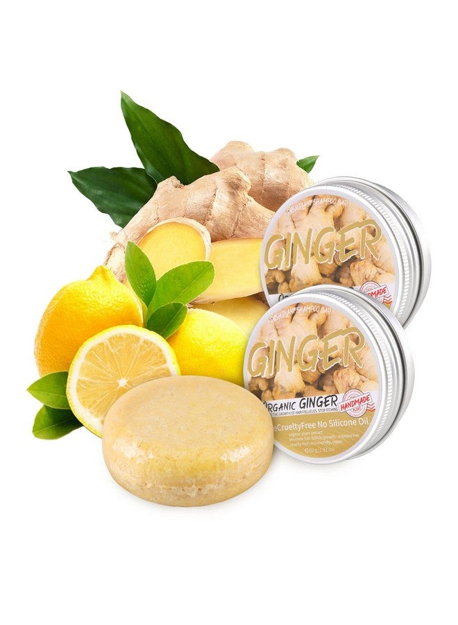Starhig 2 Pcs Ginger Hair Regrowth Shampoo Bar Natural Organic Promotes Hair Growth - Image 2