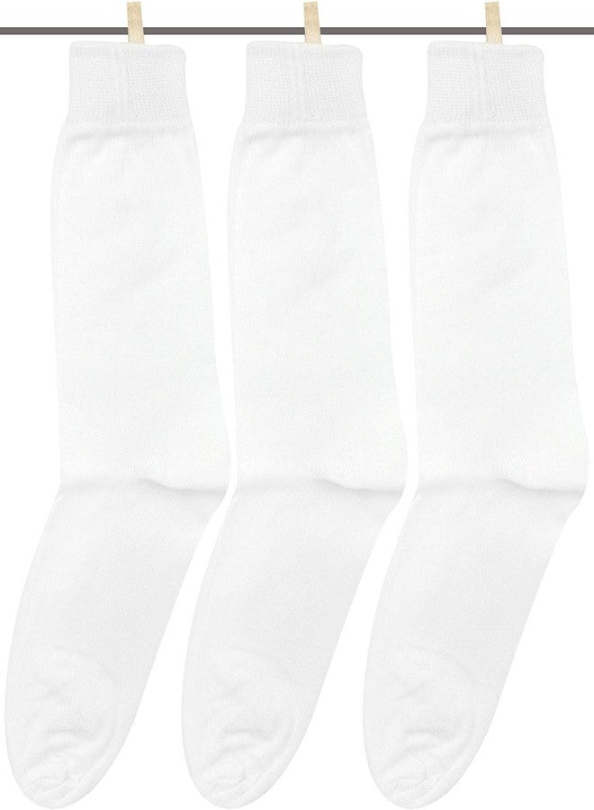 SUPER MARCHE Supermarche Unisex Regular Fit Ankle Socks (Pack of 3 Pair White_6-8 Years) - Image 1