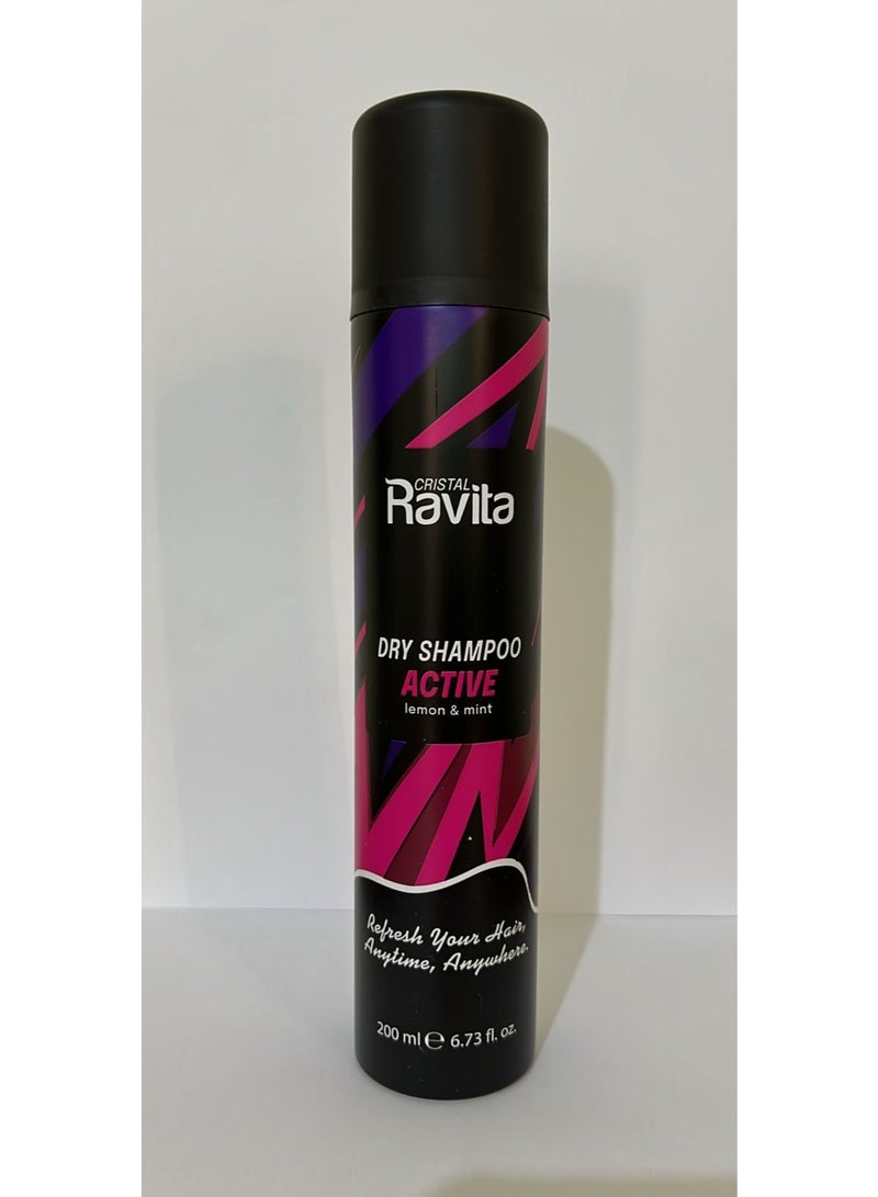 Cristal Ravita Active Lemon & Mint Dry shampoo 200ml