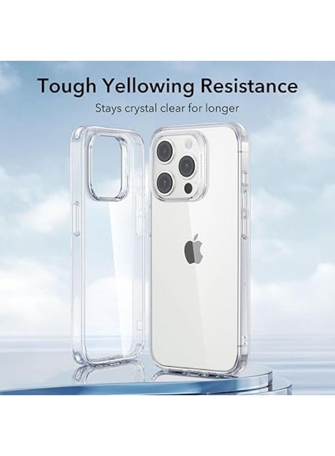 erorex Clear Case for iPhone 15 Pro Max Case, Shockproof Thin Cover, Yellowing-Resistant Slim Transparent TPU Phone Case, Zero Series, Clear - Image 3