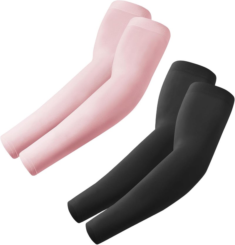 Fuinloth UV Protection Cooling Arm Sleeves with Sports Compression for Men and Women - Image 1