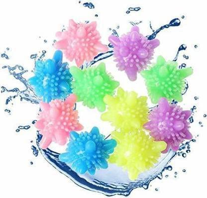 AGLOR Plastic 10 Pcs Reusable Washing Machine Winding Laundry Antitangle Balls Detergent Bar 120 Gm Pack Of 10 - Image 3