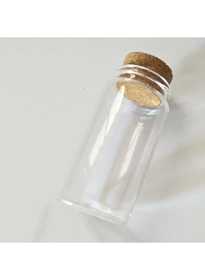 Luo House Glass Vials Jars with Cork Stopper 47x90mm (1.85x3.54in),3 Pieces 100ml - Image 3