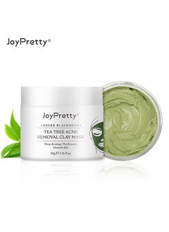 JoyPretty Tea Tree Acne Removal Clay Mask - Blackheads & Acne Removal Tea Tree Clay Face Mask Minimize Pores Reduce Blackhead & Acne Anti-Aging Wrinkle Reduction Skincare with Tea Tree Face Mask 60g  - Image 5