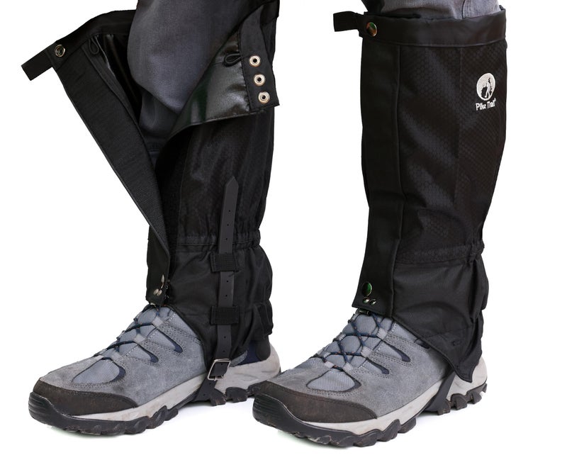 Pike Trail Waterproof Adjustable Leg Gaiters: For Hiking in Mud, Sand, and Snow - Hunting, Mountain Climbing, or Snowshoeing - Image 1