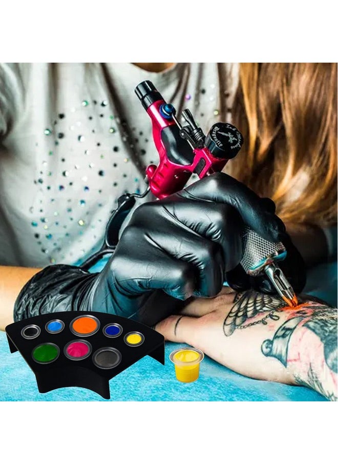 Yuronam - 302Pcs Tatoo Ink Caps Kit, Include 300 Tatoo Ink Cups Mixed Size And 2 Ink Cap Holder For Tatoo Ink Tatoo Accessory Tatoo Supplies - Image 1