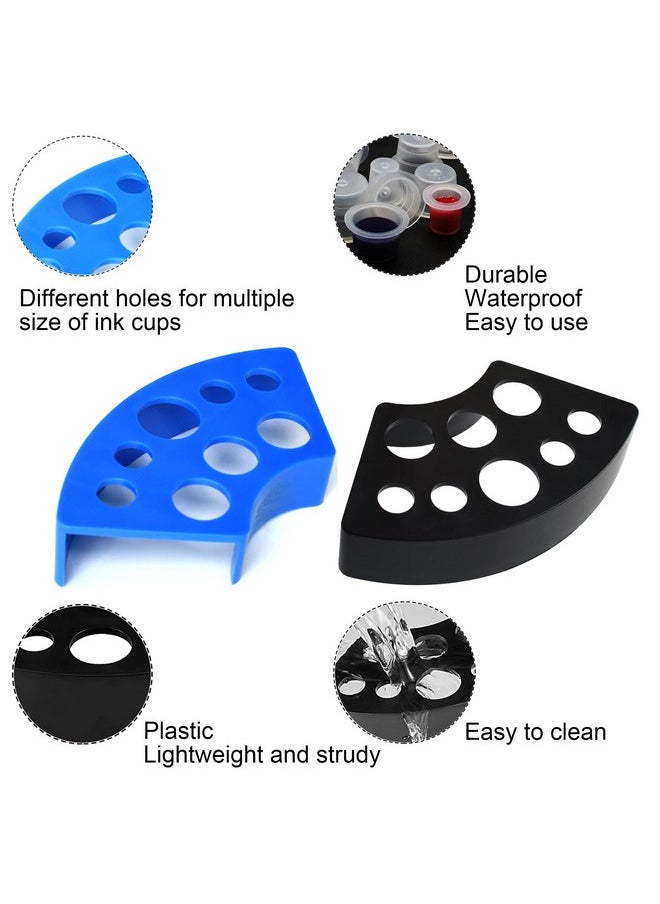 Yuronam - 302Pcs Tatoo Ink Caps Kit, Include 300 Tatoo Ink Cups Mixed Size And 2 Ink Cap Holder For Tatoo Ink Tatoo Accessory Tatoo Supplies - Image 1