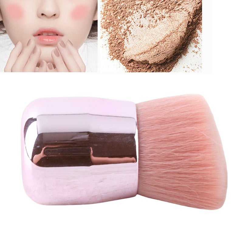 Angled Blush Brush Soft Hair Smooth Handle Makeup Brush for Bronzer Loose Powder Cosmetics - Image 3