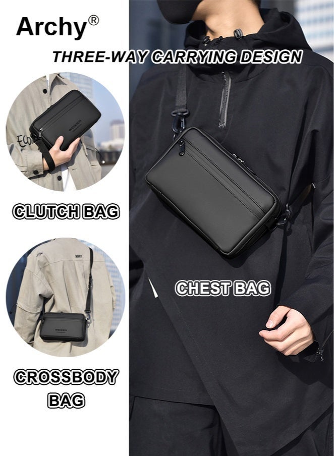 Archy Men's Stylish Outdoor Sling Bag - Large Capacity, Durable & Water-Resistant | Multi-Pocket Design, Perfect for Hiking & Daily Use | Adjustable Strap, Sleek Casual Style - Image 2