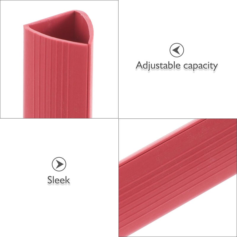A4 Plastic Slide Clamp Binding Bars 25 Pack Multicolor Document Folder For Office School - Image 4