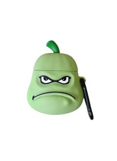 Ugly Cute Pumpkin Suitable For AirPods 4 Generation Pro For Apple Bluetooth Wireless Headset 1/2/3 Generation Cartoon Protection-Color:Ugly Cute Pumpkin + Hook-Applicable Model:AirPods Generic 1/2