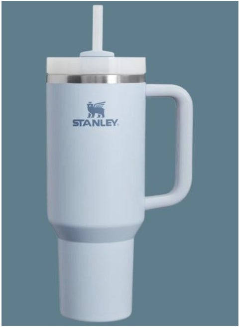 Quencher H2.0 FlowState 40oz Stainless Steel Tumbler with Lid and Straw - Vacuum Insulated for Water, Iced Tea, Coffee, Smoothies, and More, Glacier