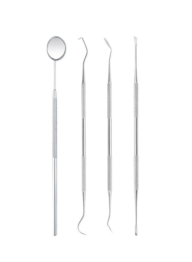 GSHLLO 4 Pcs Stainless Steel Tartar Remover Dog Teeth Picks Dental Tartar Removal Cleaner Tooth Plaque Scraper Pet Oral Cleaning Tool - Image 1
