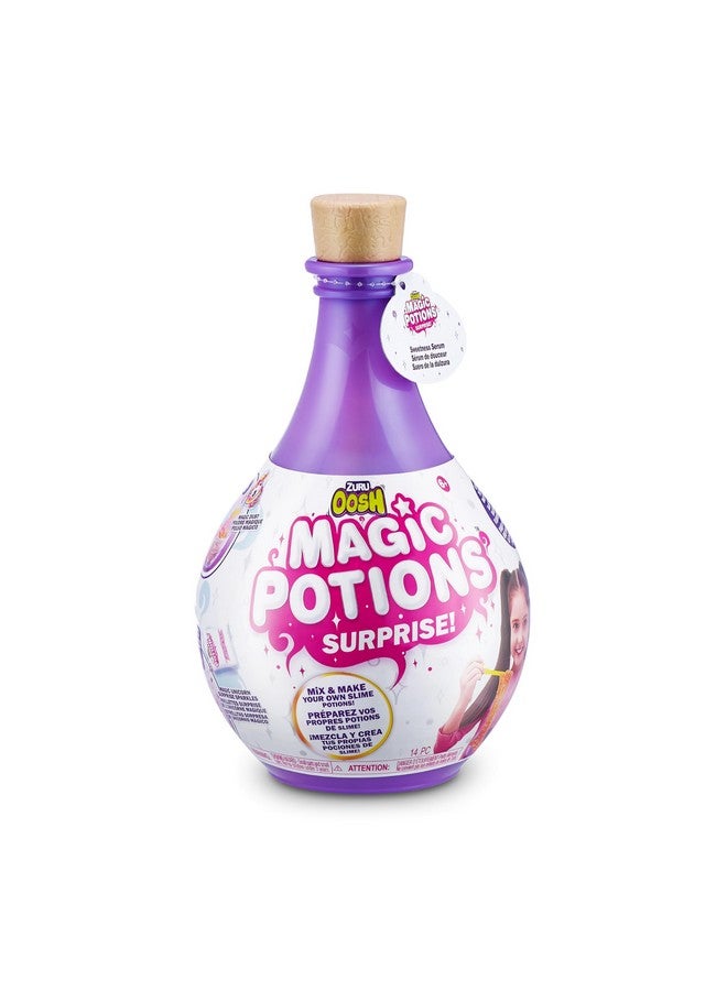 ZURU Oosh Oosh Potions Slime Surprise (Purple) By Zuru Diy Slime Kit With Sparkles, Beads,And Glittler, Discover Magical Fluffy Putty Slime For Kids And Girls (Purple) - Image 1