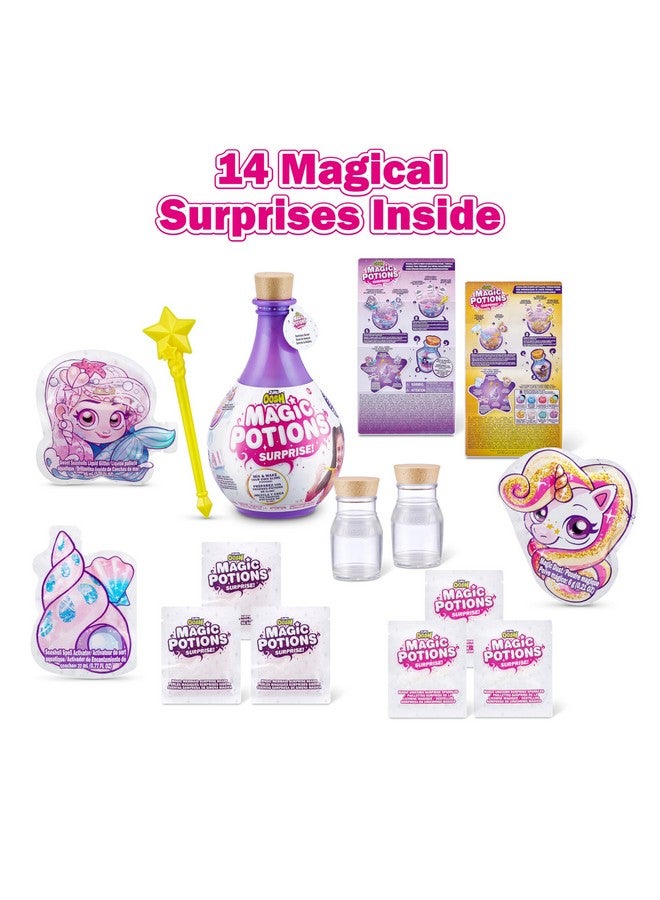 ZURU Oosh Oosh Potions Slime Surprise (Purple) By Zuru Diy Slime Kit With Sparkles, Beads,And Glittler, Discover Magical Fluffy Putty Slime For Kids And Girls (Purple) - Image 3