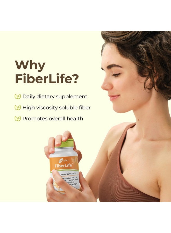 Intra Lifestyles FiberLife Supplement - Soluble Fiber for Digestive Health & Cholesterol Support with Konjac, Guar Gum, Xanthan Gum, and Cinnamon - Made in Canada - 60 Capsules - Image 5