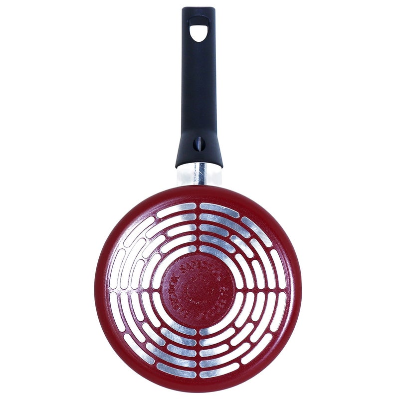 Meyer Safecook Aluminium Non Stick Milkpan 14cm, Red - Image 3