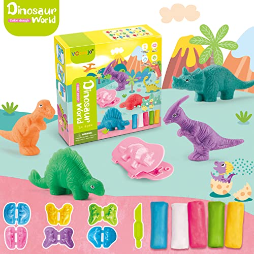 VConejo Color Dough Toys Dough Accessories Set Creations Tools for Kid 248 Years Dinosaurs World - Image 5