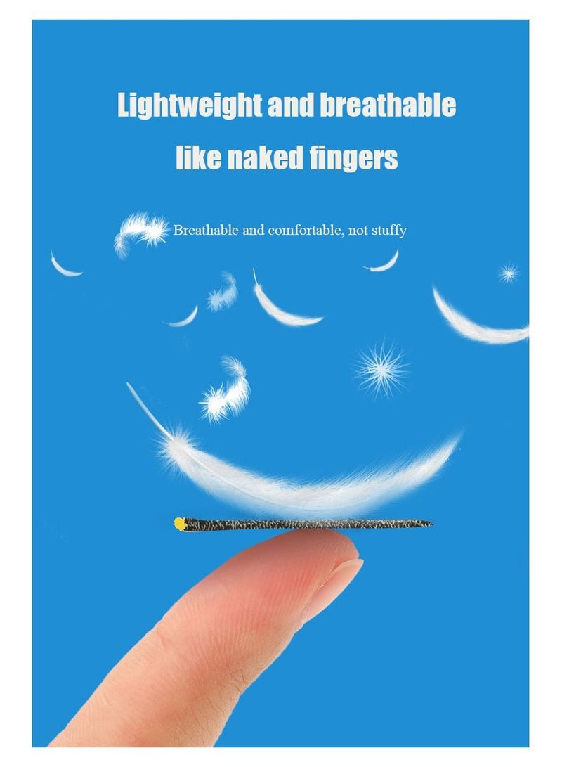 فليلي 2 قطعة كم إصبع للألعاب المحمولة أصفر / أسود - Image 4