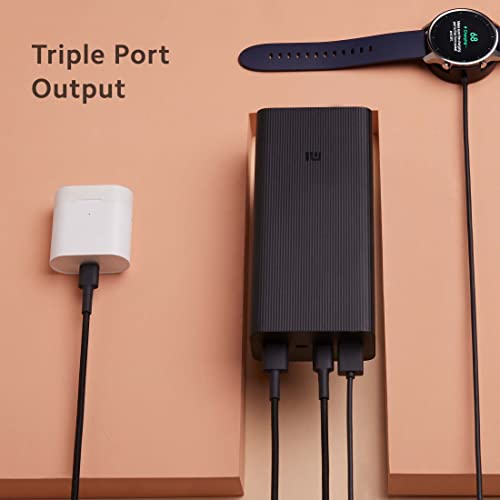 M I Mi Power Bank Boost Pro 30000mAh with 18W Fast Charging|Power Delivery 3.0|24W Fast Recharging|Triple Output Port|Dual Input with Type C|16 Layer Protection (Black) - Image 2