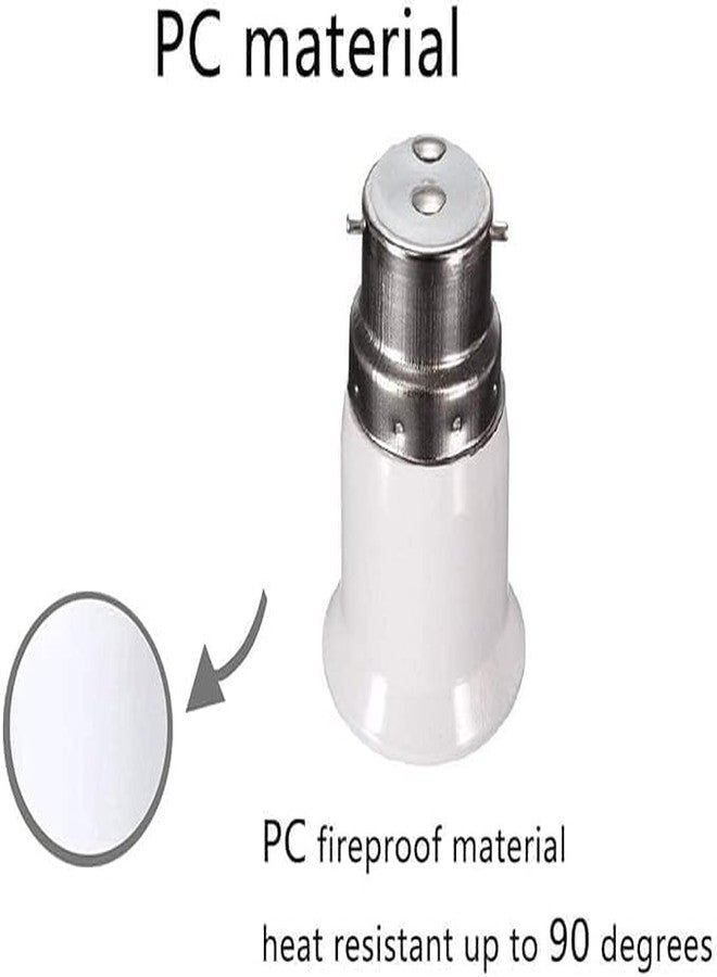 SAWSHIELD B22 to E27 PP Screw Base Socket Lamp Bulb Holder Light Bulb Adapter (Pack of 2) - Image 4