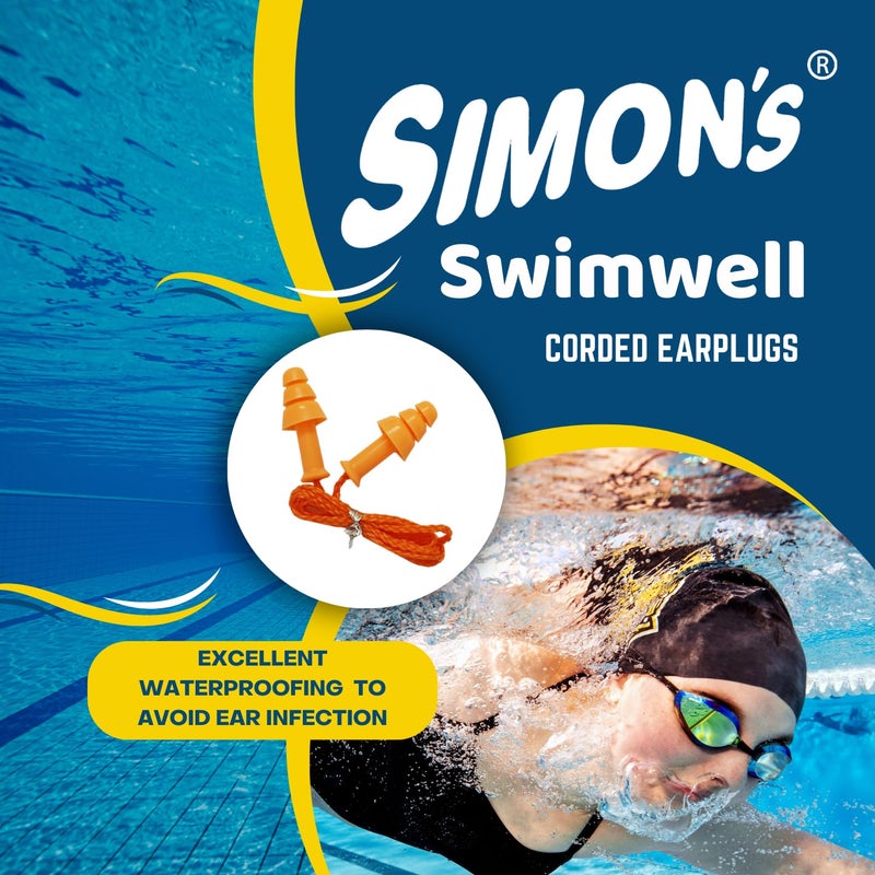 Simon's Swimwell 3 Pairs Reusable Silicone Earplug (Carry Case) - Image 5
