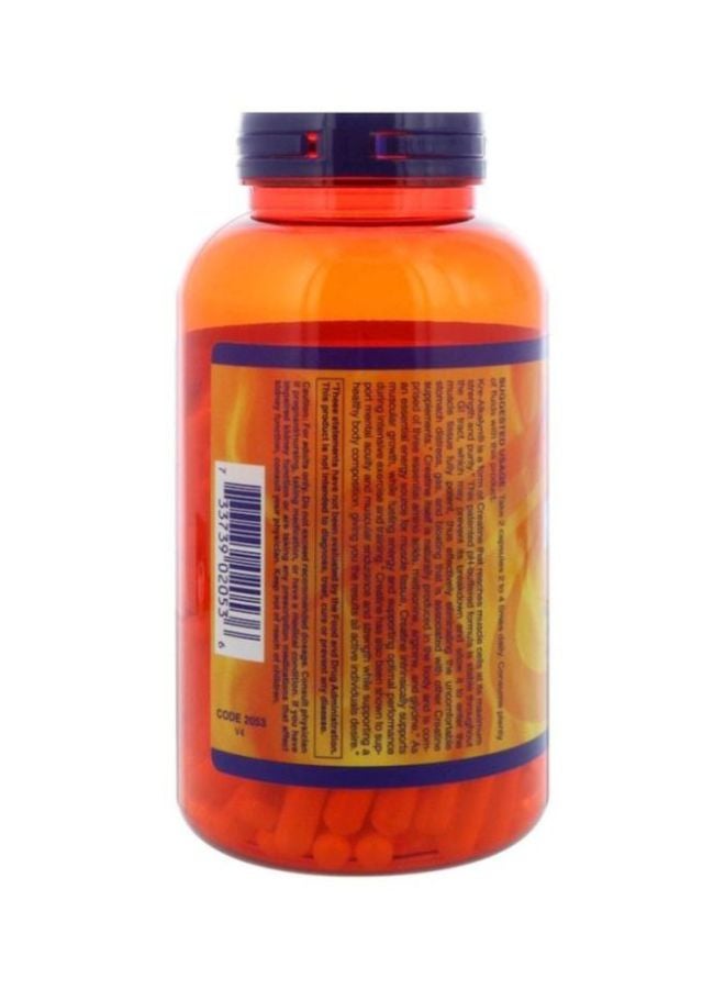 Now Foods Kre-Alkalyn Creatine Dietary Supplement - 240 Capsules - Image 3