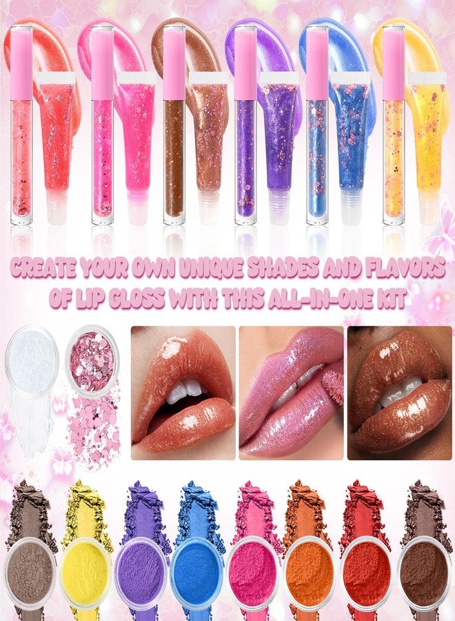 JUYRLE Lip Gloss Making Kit- DIY Fun Lip Gloss Kit, Make Your Own Lipgloss with Moisturizing Lip Gloss Base, Pigments, Tubes, DIY Lipstick Set, Lip Gloss Set for Teens, Christmas Gift for Girls Women - Image 3
