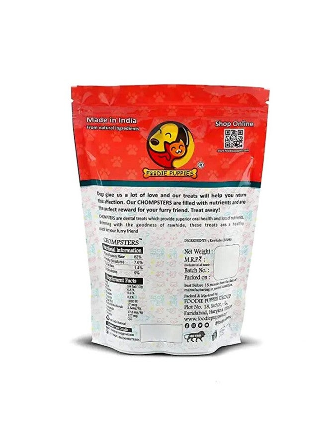 مكافأة الكالسيوم من العظام المضغوطة من Chompsters Rawhide للكلاب - 6 بوصات، 10 كجم | عظام طبيعية 100% | العناية بالأسنان | مناسبة للجراء والكلاب الصغيرة والمتوسطة الحجم - Image 2
