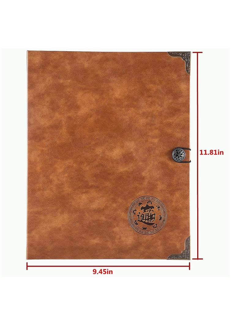 Excefore Coin Collecting Holder Album with 150 Coin Pockets and 240 Paper Currency Pockets, PU Leather Coins Collection Holder - Image 2