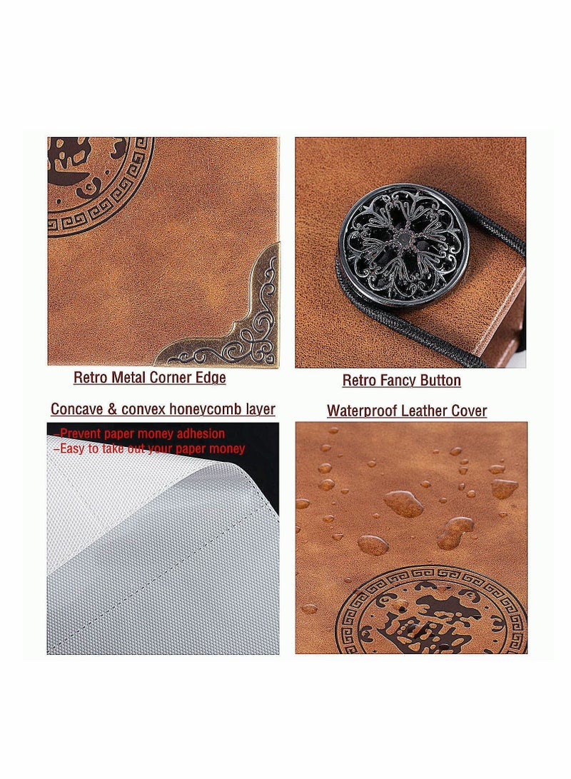 Excefore Coin Collecting Holder Album with 150 Coin Pockets and 240 Paper Currency Pockets, PU Leather Coins Collection Holder - Image 4