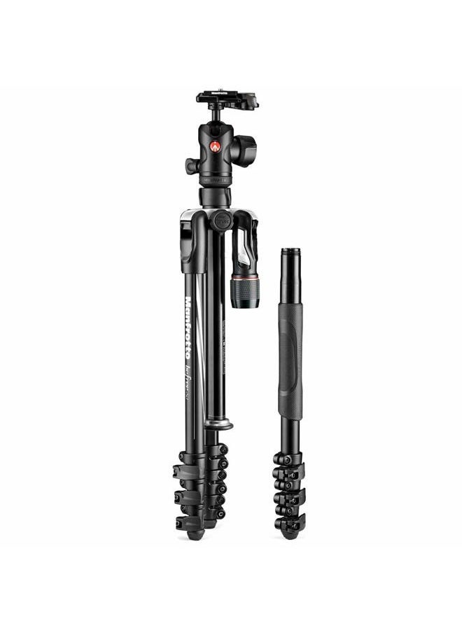 Manfrotto MKBFRLA4B-BHM Befree Advanced 2N1 Travel Tripod with Monopod, Lever Lock, Tripod Bag, Plate and Ball Head Included for Canon, Nikon, Sony, DSLR, CSC, Mirrorless, Up to 9kg, Aluminium  - Image 3