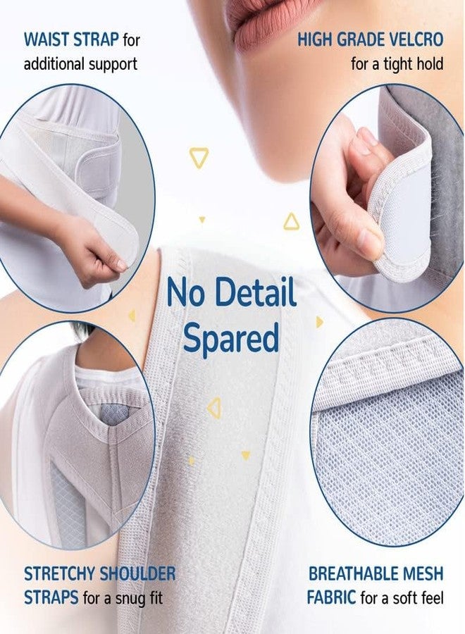 CARESMITH Align Posture Correcter Belt for Men & Women (Size 4) | 4 Sizes | X-Long Metal Bars for Posture Corrector| Back Pain Relief for Back Support | Shoulder Support for Men |Back Straight Belt - Image 4