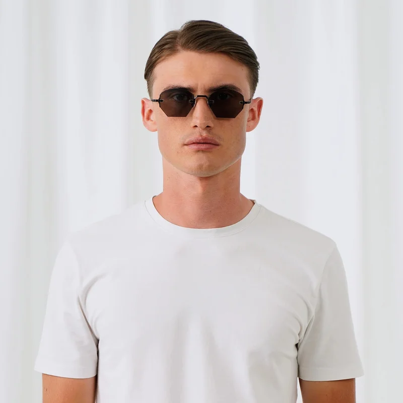 Explicit Poets Explicit Poets Unisex Naya Matt Black-Gray Stylish Sunglasses, A22EP1