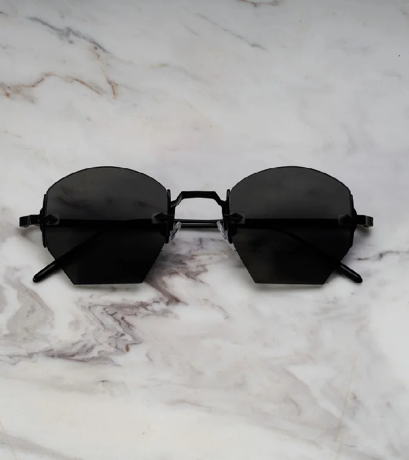  اكسبليست باوتس نظارات شمسية أنيقة للجنسين من إكسبليست بووتس، مطفي أسود-رمادي،