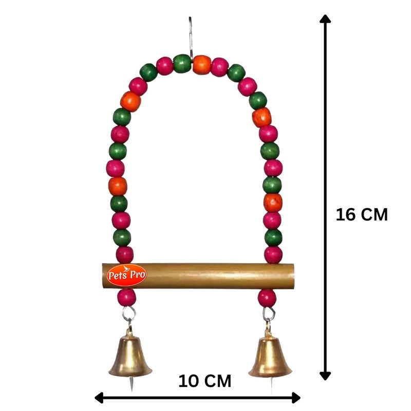 Pets Pro Bird C Swing Toys for Birds Budgies, Cockatiels, Conures, Finches, Budgie, Macaws, Parrots, Love Birds, Cage Hanging Chew Toys | Bird Hanging Swing Toys for Cage - Image 2