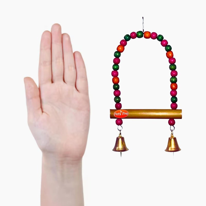 Pets Pro Bird C Swing Toys for Birds Budgies, Cockatiels, Conures, Finches, Budgie, Macaws, Parrots, Love Birds, Cage Hanging Chew Toys | Bird Hanging Swing Toys for Cage - Image 3