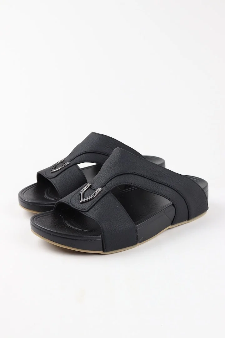Viny Viny Men's Arabic Sandals – Traditional Slip-On – Black, White, Grey
