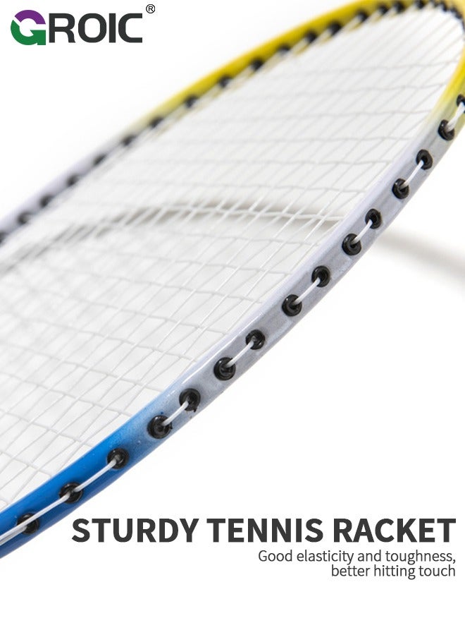 GROIC Badminton Racket Set, Lightweight Professional Badminton Racket Set for Adult and Children, Including 2 Rackets, 3 Shuttlecocks and Carry Bag  - Image 5
