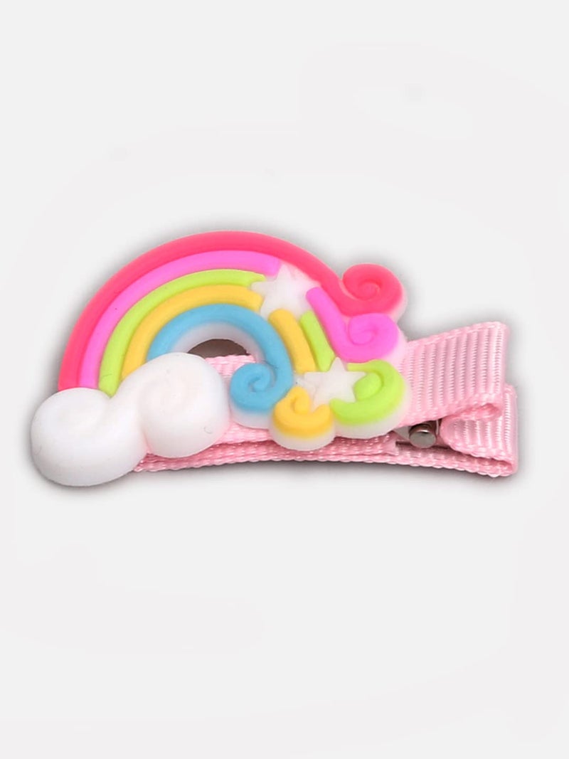 Yellow Bee Set of 6 Fruits Candy & Star Embellished Hair Clips, One Size - Image 5