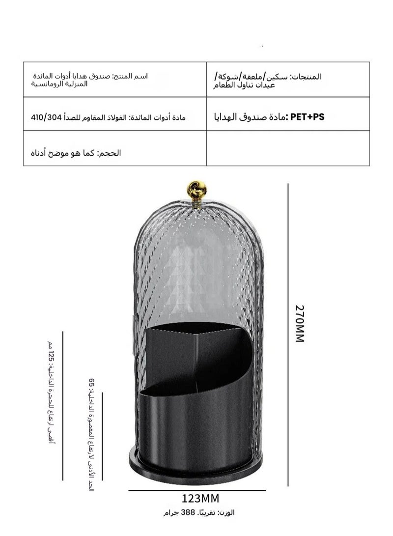 general Simple stainless steel western food knife, fork and spoon 24-piece set knight mood egg romantic house tableware set gift - Image 2