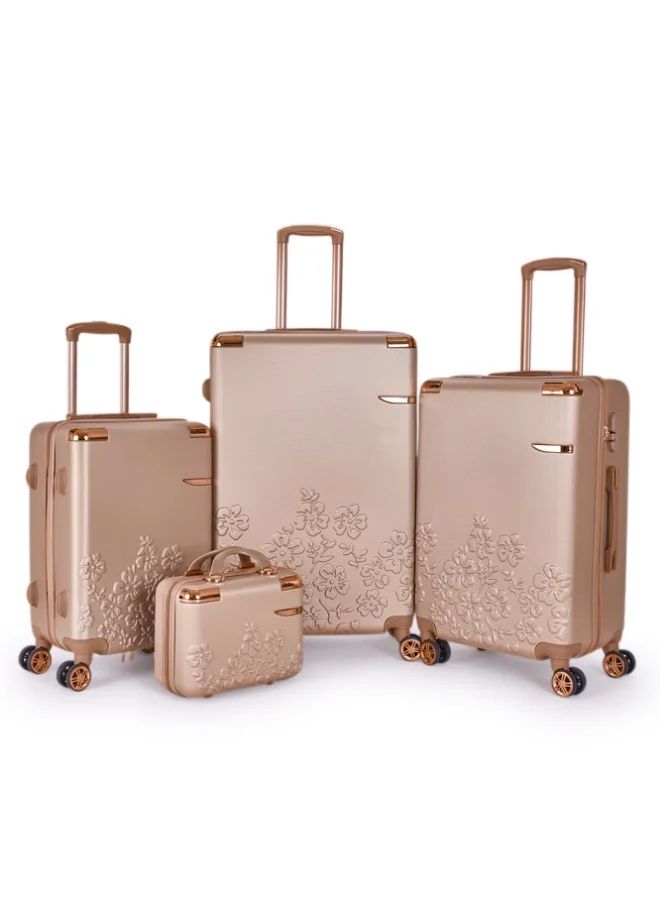 Limra Luggage set 4 pieces travel Bags with a distinctive design from limra Gold