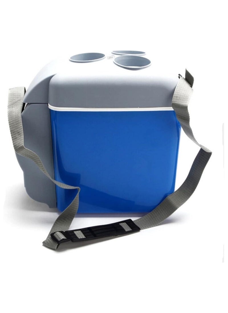 تايجر 12V Compact Cooler Warmer Mini Fridge Mini Car Refrigerator Camping Fridge Electric Cool Box Cooler Warmer Travel Portable Box Freezer for Bedroom, Office, Car  - Image 3