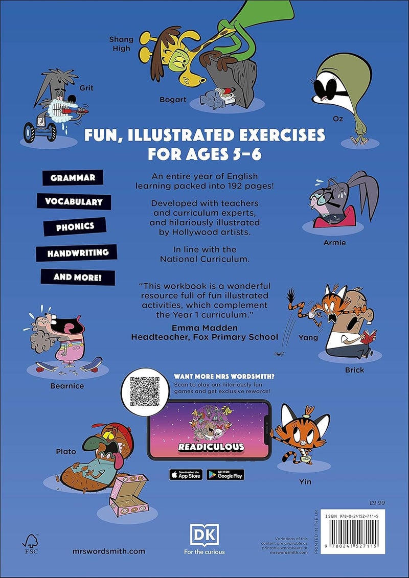 Mrs Wordsmith Year 1 English Gargantuan Workbook, Ages 5-6 (Key Stage 1): Phonics, Vocabulary, Handwriting, Grammar, And More! - Image 2