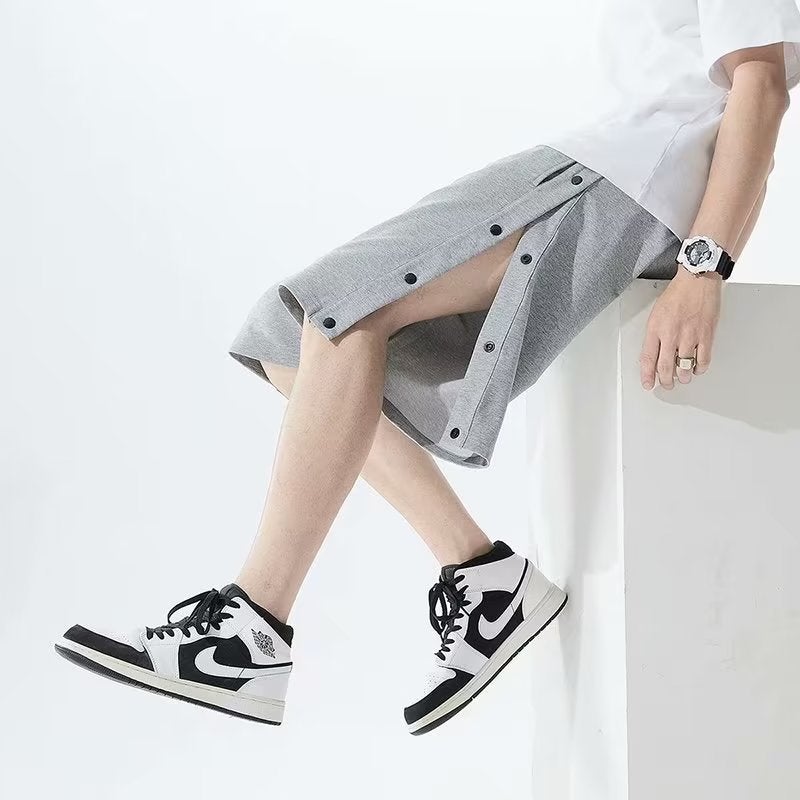 Side-breasted Short Pants for Boys Outer Wear Summer Thin Loose Casual Tooling Fashionable Five-point Sports Basketball Pants - Image 2