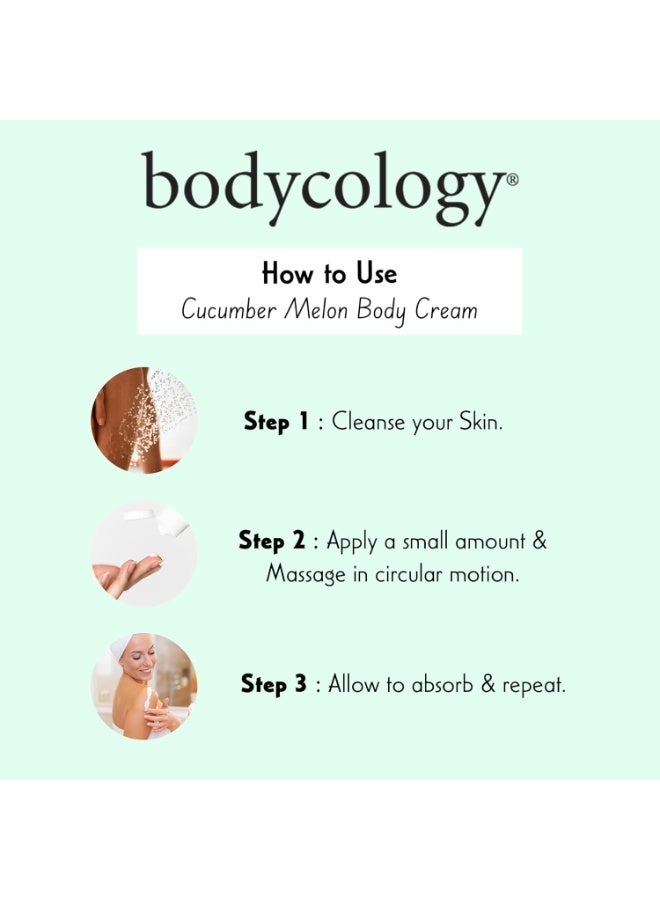 Bodycology Body Cream - Cucumber Melon by Bodycology for Women - 8 oz Body Cream - Image 2